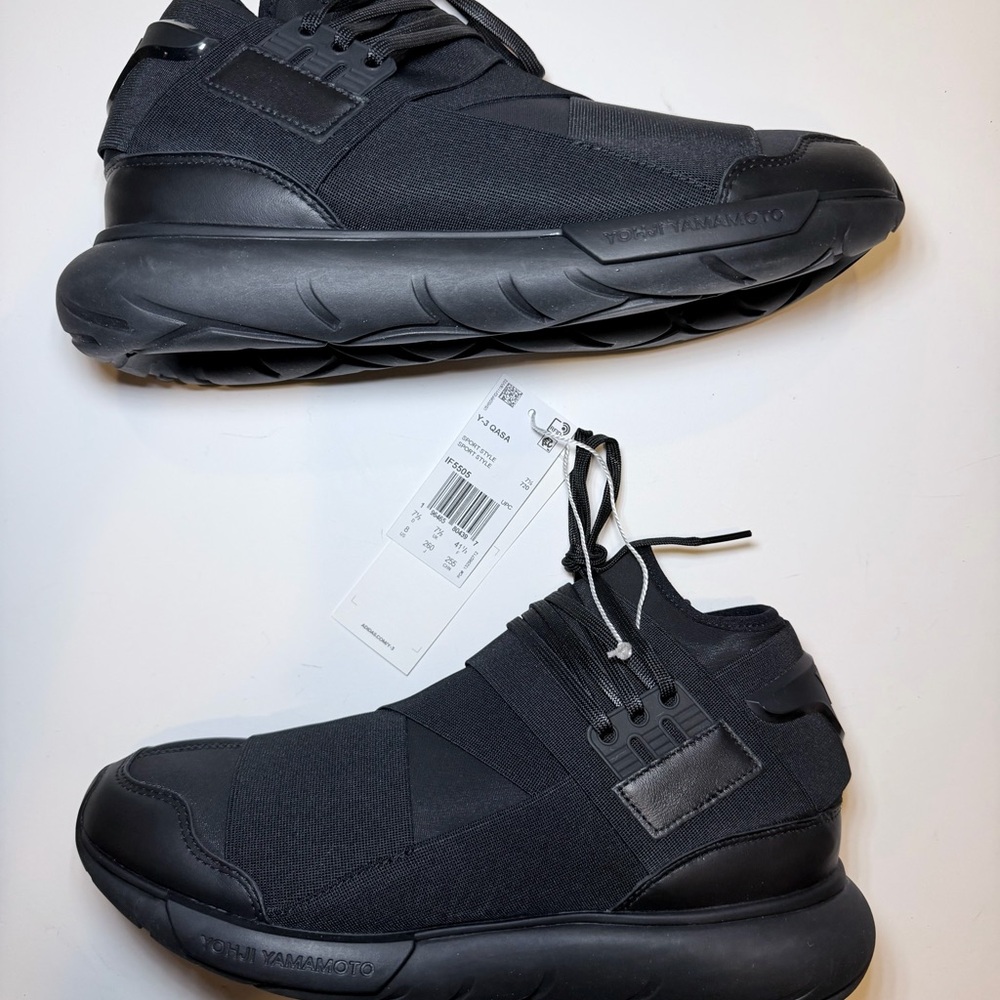 DS Adidas Y-3 Qasa High Triple Black IF5505 Triple Black men size 8